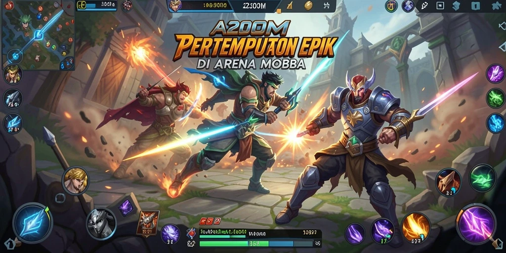 Tampilan gameplay A200M yang seru dan kompetitif di arena pertempuran.