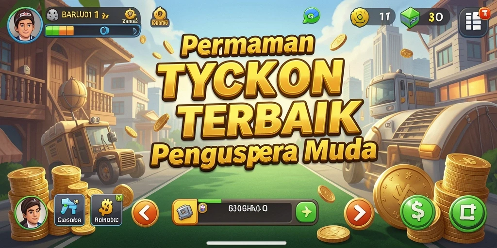 Tampilan gameplay <strong>BARU01</strong> yang mendebarkan dengan berbagai fitur Tycoon.