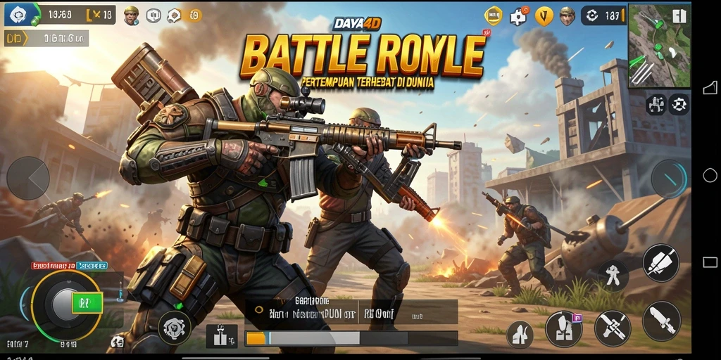 Tampilan gameplay seru di <strong>DAYA4D</strong> saat berjuang bertahan hidup.