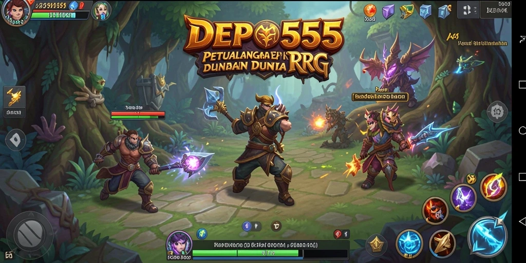 Tampilan gameplay DEPO555 yang menengangkan dan penuh aksi.