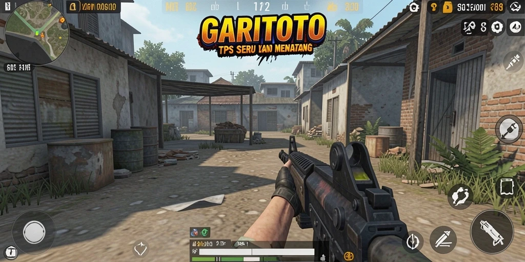 Tampilan gameplay GARITOTO dengan aksi tembak-menembak yang mendebarkan.