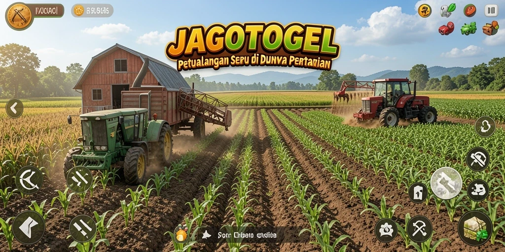 Tangkapan layar gameplay <strong>JAGOTOGEL</strong> yang menampilkan suasana pertanian yang indah.