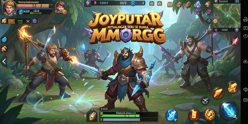 Tampilan gameplay JOYPUTAR dalam dunia MMORPG yang seru.