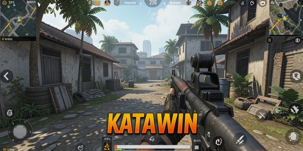 Gameplay KATAWIN dengan aksi seru dan mendebarkan.