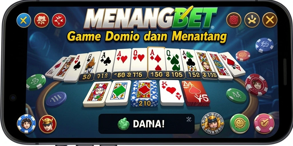 Tampilan gameplay domino yang menarik dan interaktif di MENANGBET.