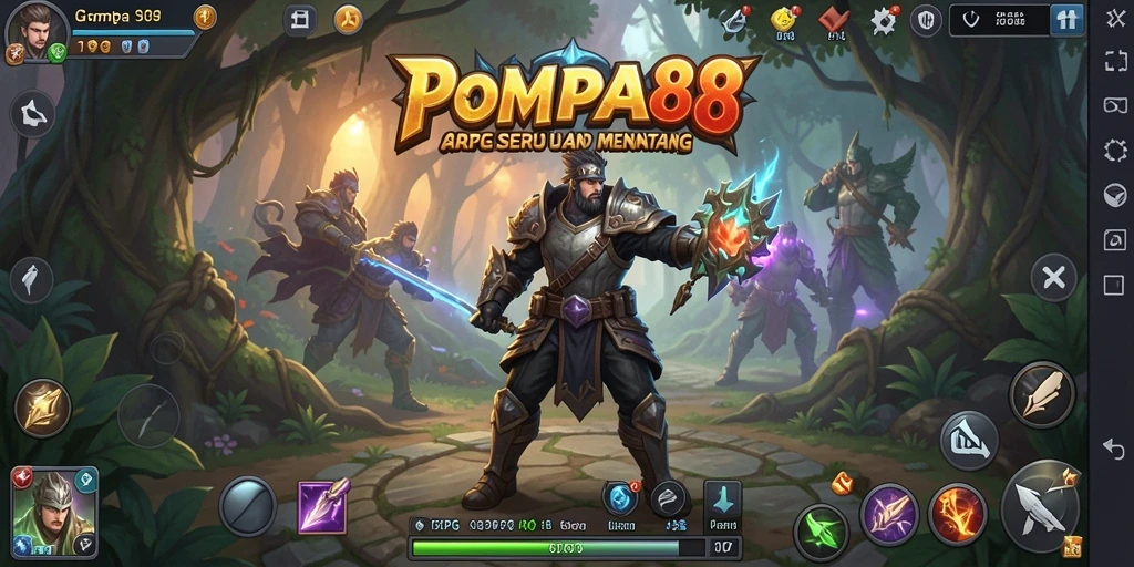 Tampilan menarik dari gameplay POMPA88 yang mendebarkan.