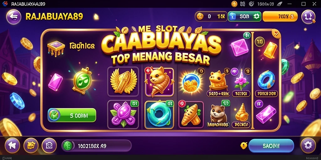 Tampilan gameplay Slot yang menarik dan seru di RAJABUAYA89.