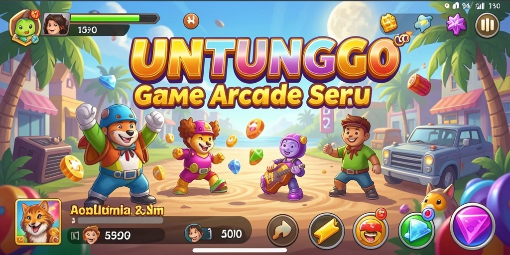 Gameplay seru UNTUNGGO dengan grafis colorful yang menarik.