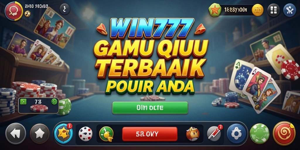 Tampilan menarik gameplay QiuQiu di WIN777.
